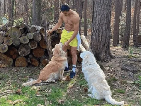 Alexis no descansa y entrena en su casa por la cuarentena