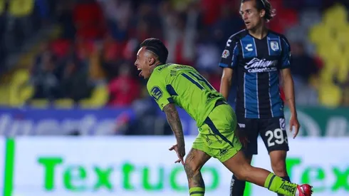 Rodríguez celebra su golazo ante Querétaro.