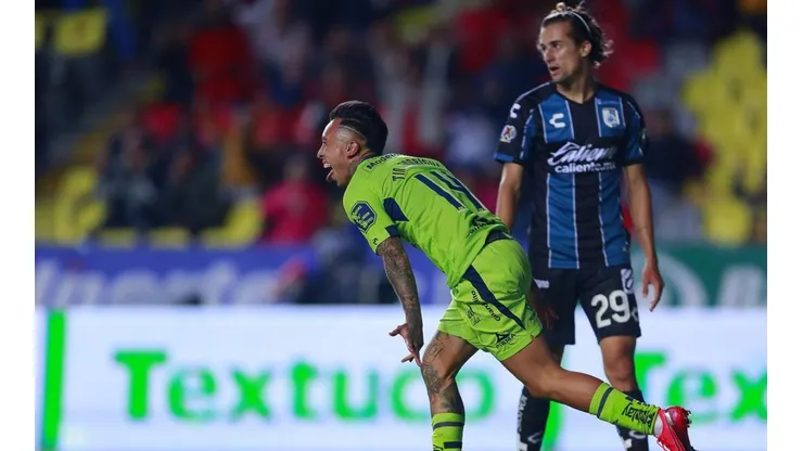 Rodríguez celebra su golazo ante Querétaro.