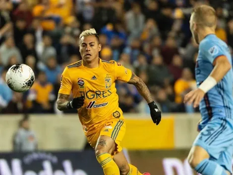 Eduardo Vargas marca el gol del triunfo de Tigres por la Concachampions