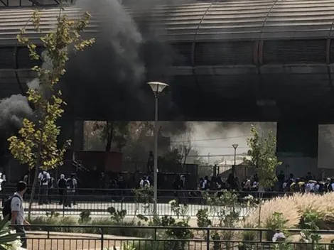 Incidentes en estación Pedrero a horas del Colo Colo-Athletico Paranaense