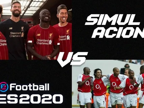 Liverpool 2020 contra los Invencibles del Arsenal en una tremenda simulación en PES