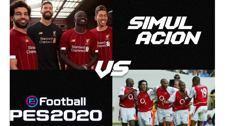 Liverpool 2020 contra los Invencibles del Arsenal en una tremenda simulación en PES