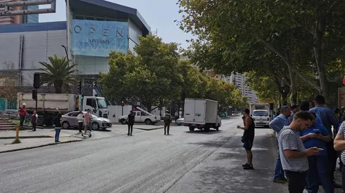 Evacúan Torres del Parque en Las Condes