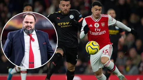 El dueño del Olimpiacos tuvo contacto con los jugadores