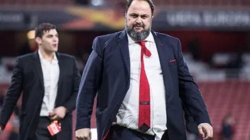 Marinakis fue el primer caso en el fútbol mundial en dar positivo al coronavirus
