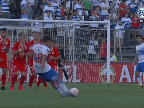 ¡Golazo de Marcelino Núñez! La UC se lo empata al Cali con tiro libre