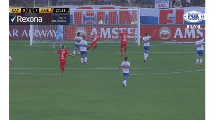 América de Cali en ventaja en San Carlos.