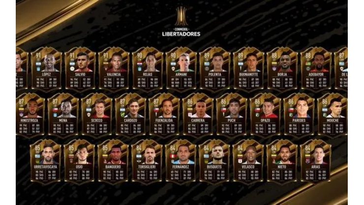 FIFA 20: jugadores chilenos entre las cartas especiales de la Libertadores