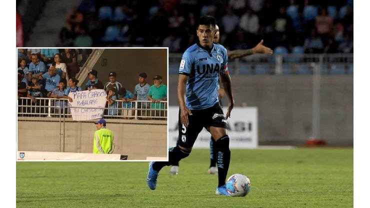 El pequeño pidió la camiseta de su ídolo, Rafael Caroca