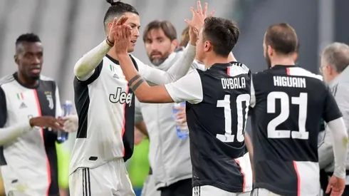 Cristiano festeja el golazo de Dybala que los deja otra vez como líderes del torneo