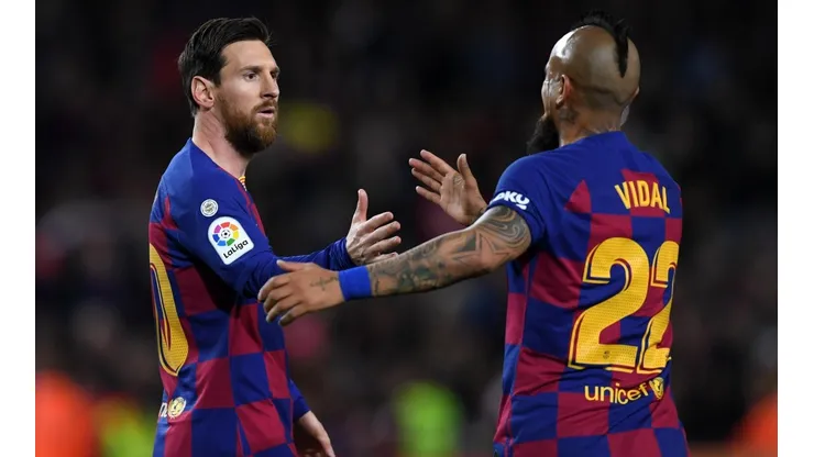 Messi y Vidal contra Real Sociedad.