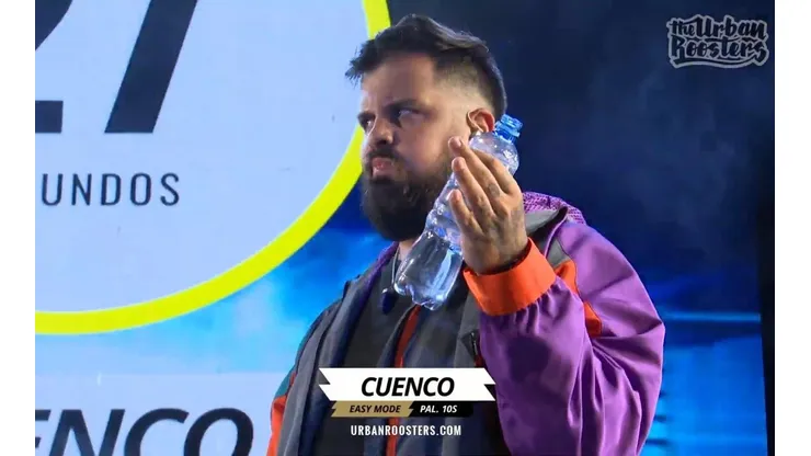 Papo en su batalla ante Cacha en la Gran Final de FMS Internacional.