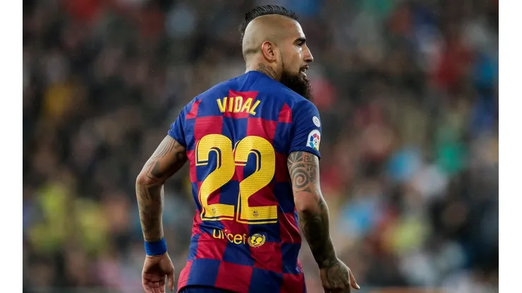 Vidal, volante-delantero del Barcelona.