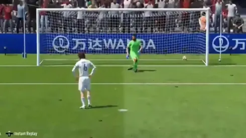 Penal anotado, pero no cobrado por el juego