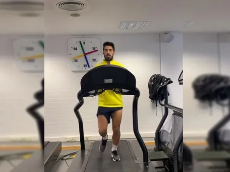 Luis Suárez ya trota y adelanta su recuperación