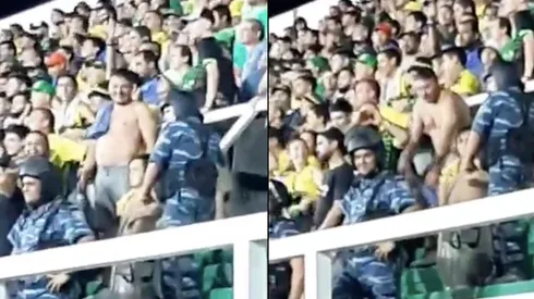 Inaceptable: hincha de Defensa y Justicia realiza gestos racistas durante partido ante Santos