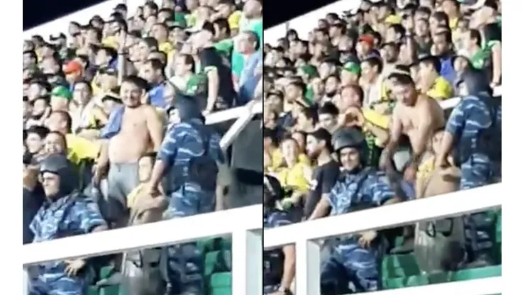 Inaceptable: hincha de Defensa y Justicia realiza gestos racistas durante partido ante Santos