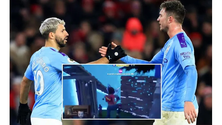 Trolean al Kün Aguero y Aymeric Laporte en partida de Fortnite