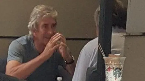Pellegrini reunido con Mayne-Nicholls. ¿Hablaron de Colo Colo u otra cosa?