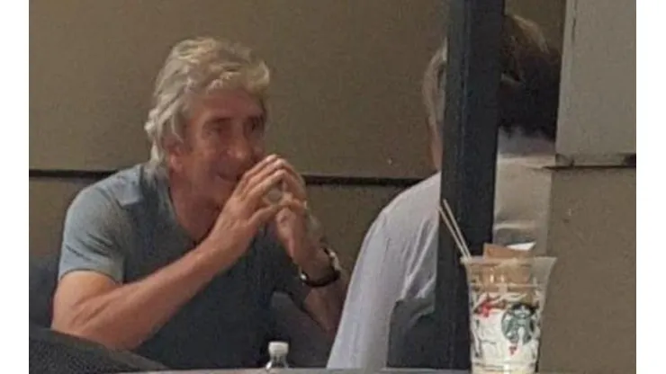 Pellegrini reunido con Mayne-Nicholls. ¿Hablaron de Colo Colo u otra cosa?