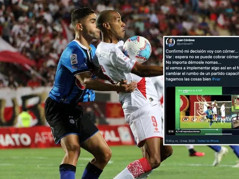 Jugador de Huachipato explota contra el VAR tras duelo con Curicó