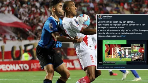 Jugador de Huachipato explota contra el VAR tras duelo con Curicó Unido