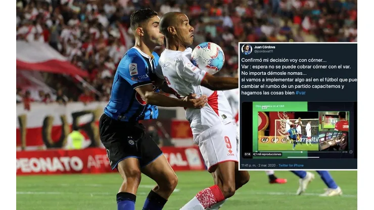 Jugador de Huachipato explota contra el VAR tras duelo con Curicó Unido