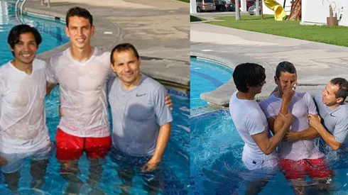 Bautizo de Igor Lichnovsky con presencia de Matías Fernández