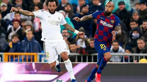 Vidal en el partido ante Real Madrid.