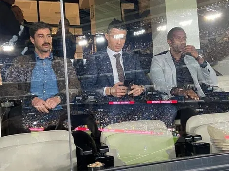 Cristiano llega al Bernabéu para ver el Real Madrid - Barcelona