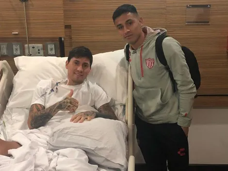 Baeza visita en la clínica a Castillo: “Pronta recuperación crack”