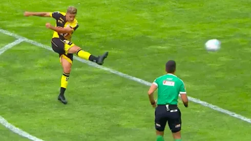 ¡Golazo! Diego Aravena abre el marcador en el clásico entre Coquimbo Unido y Deportes La Serena