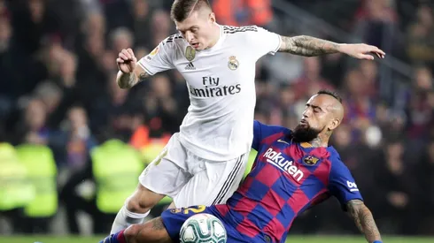 Vidal frente al Real Madrid.