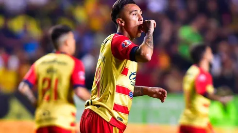 Martín Rodríguez festeja el primer descuento del Morelia