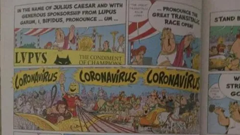 Astérix y Obélix toman la posta con el COVID-19, según algunos usuarios de redes sociales.