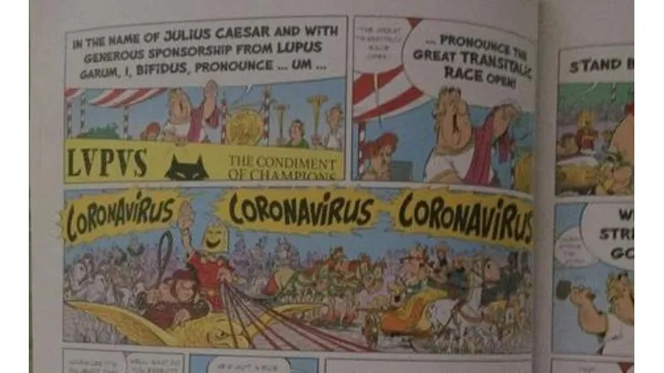 Astérix y Obélix toman la posta con el COVID-19, según algunos usuarios de redes sociales.