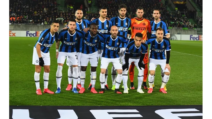 El Inter en la ida contra Ludogorets.