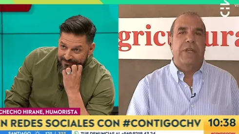 El periodista y el comediante se enfrentaron en Contigo en la Mañana de Chilevisión.