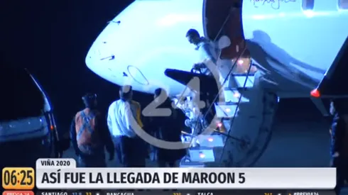 Maroon 5 ya está en Chile para presentarse en Viña del Mar y en el Bicentenario de La Florida.