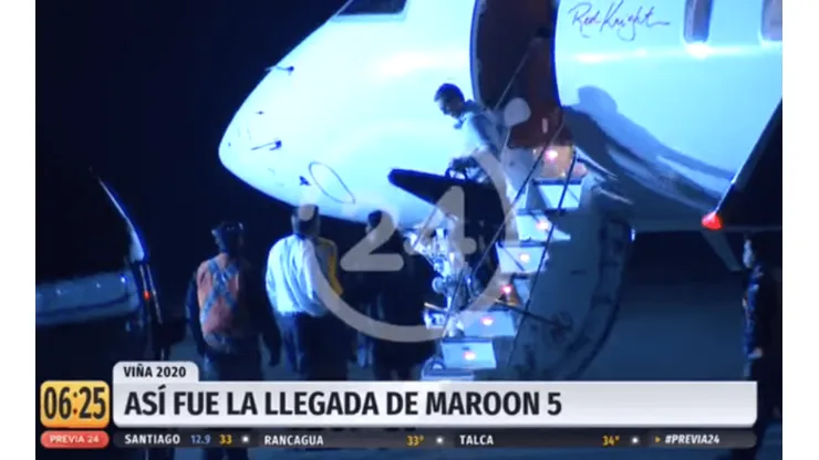 Maroon 5 ya está en Chile para presentarse en Viña del Mar y en el Bicentenario de La Florida.