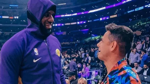 Hernández conoció a LeBron James.