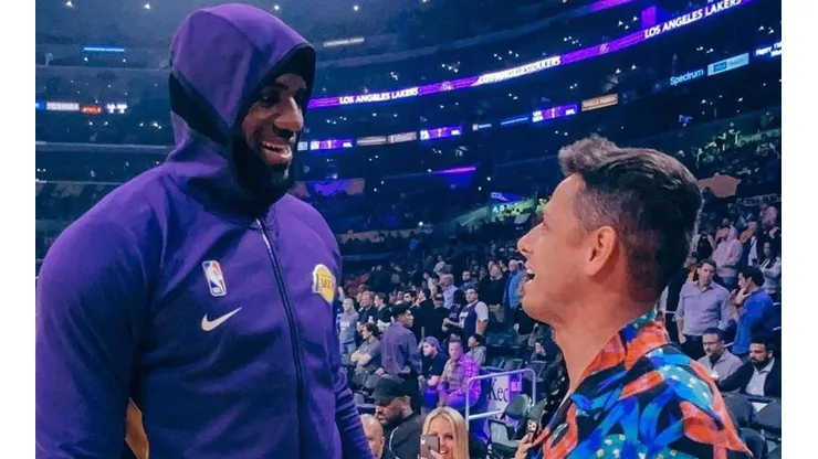 Hernández conoció a LeBron James.
