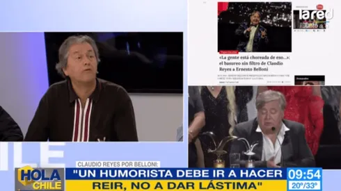 Claudio Reyes tuvo duros términos para la rutina de Ernesto Belloni en Viña del Mar.