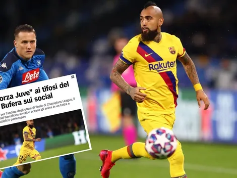 "¡Forza Juve!": revuelo en Italia por grito de Vidal contra hinchas del Napoli