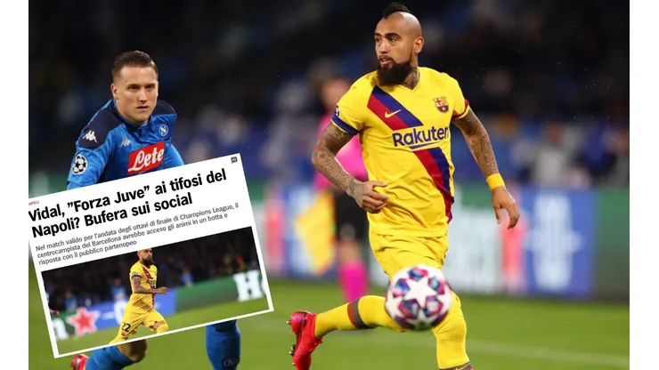 "¡Forza Juve!": revuelo en Italia por supuesto grito de Arturo Vidal contras hinchas del Napoli tras expulsión