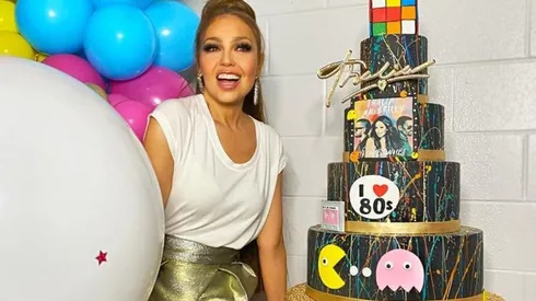 Thalía comparte el momento exacto en que se quema un brazo