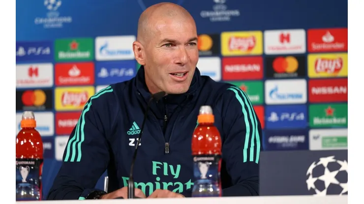 Zinedine Zidane en conferencia previa al duelo entre Real Madrid y Manchester City