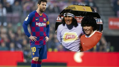 Messi, Gatti y Maradona.
