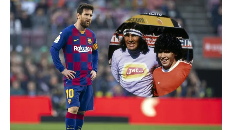 Messi, Gatti y Maradona.